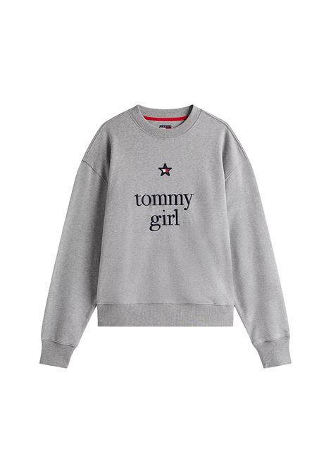 Felpa Tommy Girl relaxed fit con grafica Tommy Hilfiger | DN0DN00066P01